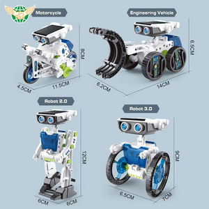 批发DIY创意自组装玩具12合1太阳能机器人教育科学杆套件 - Product Image 4