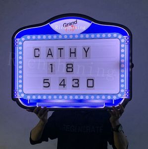 LED Board Sign mit Acryl flasche Presenter RGB Farbdisplay Partys Ostern Halloween Weihnachten Message Board App-Programm - Product Image 4