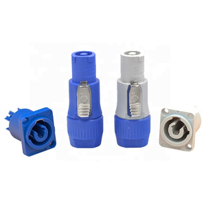 定制四核4针彩色xlr音频插头音频连接器，带圆形蓝色 - Product Image 2