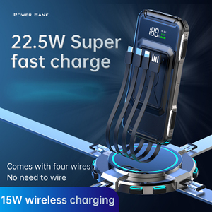 MAXUN Wireless Charging Power Bank 20000mAh Portable 2 <strong>Input</strong> 6 <strong>Output</strong> with Flashlight for Mobile Phone Fast Charge Power Bank - Product Image 3