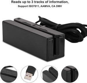 USB Swipe Mini Credit Card <strong>Reader</strong> 3 Tracks Mini Smart Card <strong>Reader</strong> for POS System Cashier Registry Cash Register Quickbook - Product Image 2