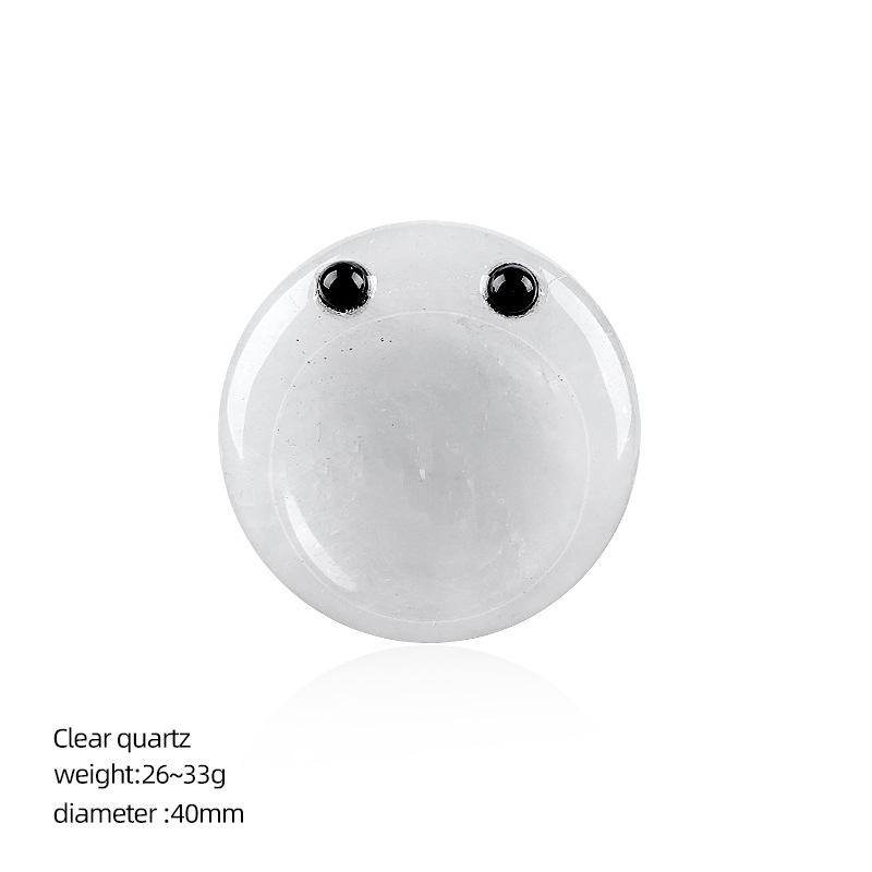 clear quartz thumb stone
