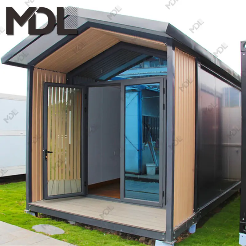 PromotionプレハブLog Cabins Portable鋼Prefabricated LogキャビンキットHouse販売のため