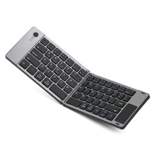 Teclado inalámbrico de tijera de distancia de transmisión de panel táctil plegable de 65 teclas OEM más vendido para Win IOS - Product Image 2