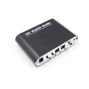 <strong>Digital</strong> to <strong>Analog</strong> 5.1 Channel Stereo AC3 Audio <strong>Converter</strong> Optical SPDIF Coaxial AUX 3.5mm to 6 RCA Sound Decoder Amplifier