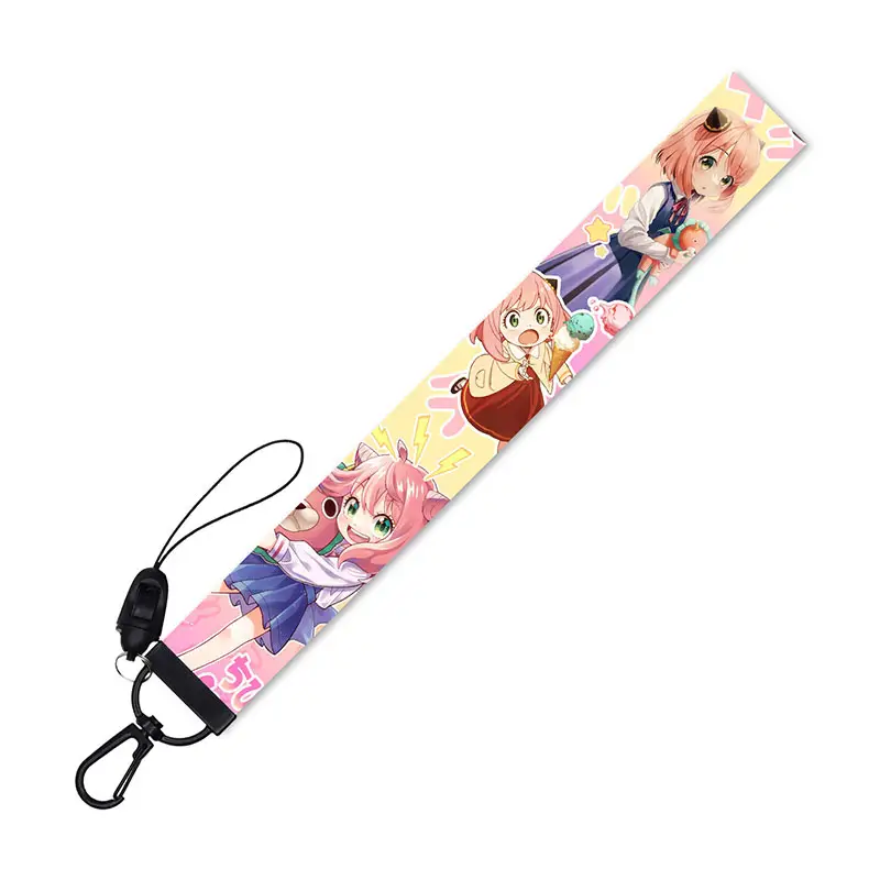 press ceremonial long protection airline buckle white kawaii plain sublimation lanyard with lobster clasp