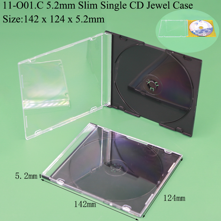O01 : Boîtier CD 5,2 mm Noir