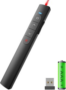Presentazione Clicker Wireless Presenter Remote, Clicker per Computer PowerPoint Clicker con luce rossa - Product Image 4