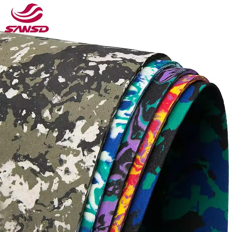 high quality camouflage Mixed Color EVA Foam anti slip Sheet for slipper making mix color pattern soft