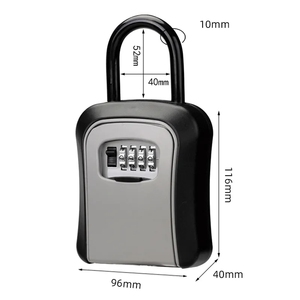 Password Key Box Outdoor Safe Decoration Code Storage Lock scatola Password montata a parete - Product Image 2