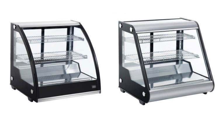 2021 Super Asia Curved Glass 130L Cake Display Countertop Showcase Prices