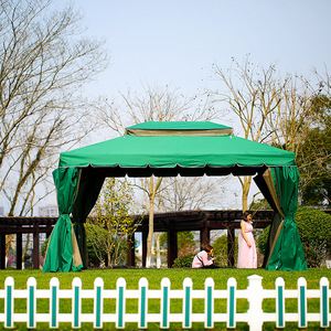 Yaz boyutları için rüzgar geçirmez gölgelik açık Pergola çadır ile su geçirmez alüminyum plaj Gazebo 3*3/4*4/4*6m mevcut - Product Image 4