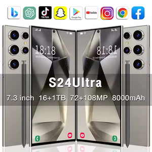 Yeni S24 Ultra 7 inç HD ekran 8GB + 246GB 5g Smartphone <span class=keywords><strong>10</strong></span> çekirdek izin telefon yüz kimliği küresel sürüm cep telefonu