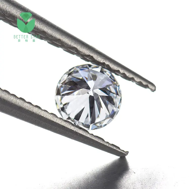 Grosir Cvd berlian longgar 0.01-2 karat bulat VVS berlian Lab asli IGI Hpht Lab berlian tumbuh bersertifikat Gia