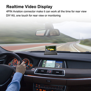 IPoster <strong>RCA</strong>/4-PIN Connector 2 Channel Video <strong>Input</strong> <strong>LCD</strong> Screen 4.3&quot; Foldable Car Rear View Monitor - Product Image 5