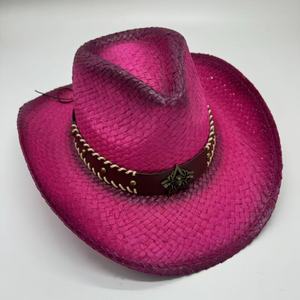 赤いカウボーイハット赤い中国紙素材カスタマイズ可能なロゴ - Product Image 3