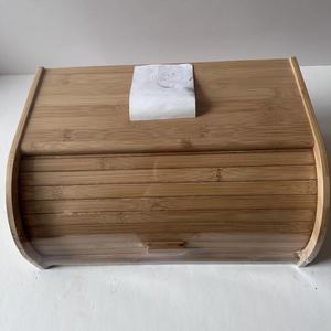 Bambu tezgah üstü alan tasarrufu ekmek saklama kutusu gıda saklama kabı, ekmek kutusu w/mutfak aleti tutucu ve çekmece - Product Image 5