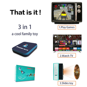 3 In 1ファミリーAndroidゲーミングコンソール4KHDポーキーゲームボックス内蔵50000ゲーム (2.4GワイヤレスPSコントローラー付き) - Product Image 6