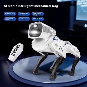 Programación AI Smart Dog Toy-Robot mecánico controlado por voz Aprende la codificación a través del baile y las historias