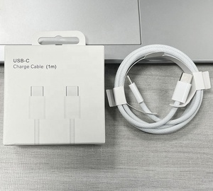 สายเคเบิลถักที่เป็นมิตรกับสิ่งแวดล้อม1ม. 2ม. PD 60W USB C TO Type C สายชาร์จเร็วสำหรับโทรศัพท์ Type-C สายข้อมูลสีขาวสีดำที่กำหนดเอง