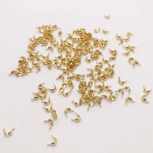 Tiny <strong>String</strong> Cord Stopper Button <strong>Clasp</strong> 4*8mm Stainless Steel Jewelry Findings - Product Image 1
