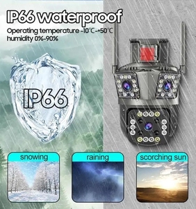IP66 4G/WIFI 6MP Smart Home PTZ V380 Pro Wireless IP Camera 3 schermi Display CMOS scheda di memoria Cloud 1 anno - Product Image 6