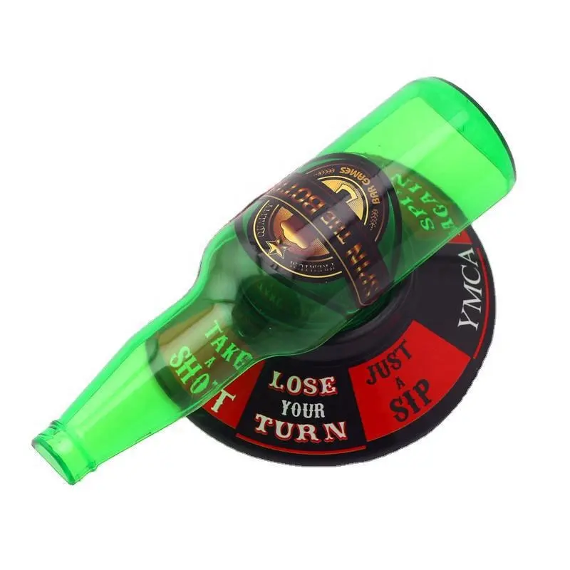 2024 vendita calda gira la festa della bottiglia che beve le forniture di giochi Shot Glasses Shot Spinner per famiglia adulta