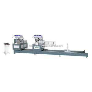 Doppia testa resistente sega da taglio CNC macchina per finestre in alluminio porte telaio per PVC UPVC motore nucleo componente - Product Image 1