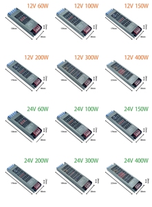 Fuente de alimentación conmutada de salida única de 12V 60W Convertidor de CA a CC con entrada de 240V 110V 50Hz/60Hz Frecuencia LED 50W Potencia de salida - Product Image 3