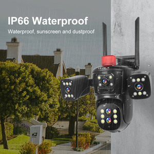 LS VISION 4K Exterior Cinco lentes cuatro pantallas 10X Zoom óptico Cctv Vigilancia Wifi Inalámbrico Ptz Cámara DE SEGURIDAD IP de 360 grados
