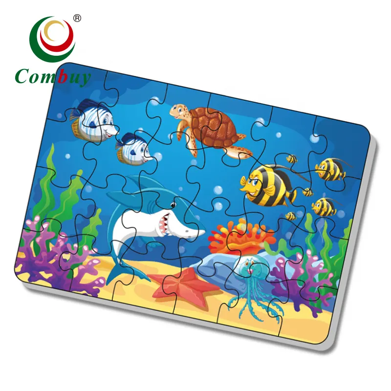 3 + underwater world fai da te 24 PCS educare il mare di puzzle bambino