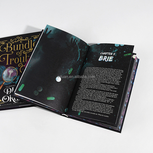 Vàng lá dập kết thúc bìa cứng cuốn Sách bìa cứng ràng buộc phiên bản đặc biệt tùy chỉnh phun cạnh in ấn cuốn sách - Product Image 6