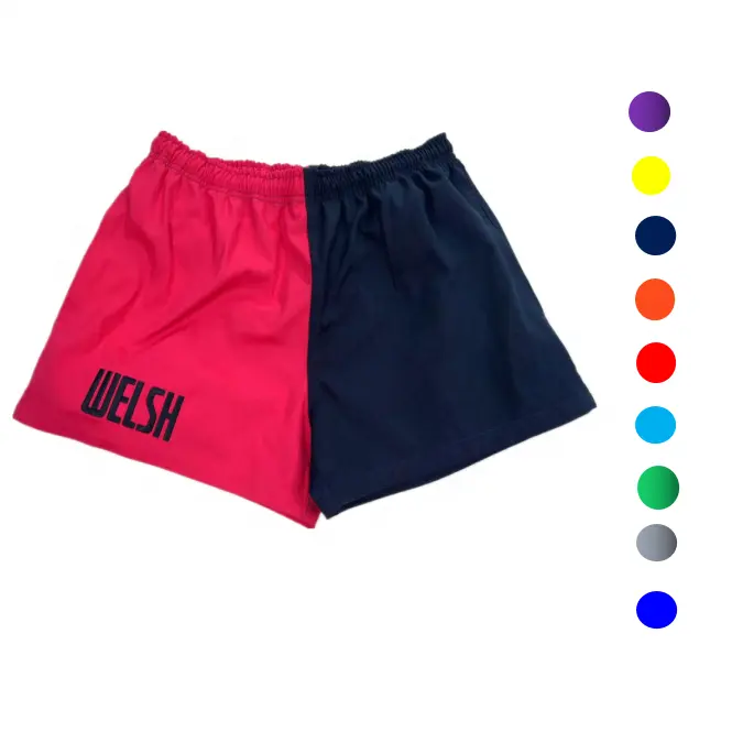 Logotipo personalizado bordado algodão shorts footy mens profissional trabalho folgado casual shorts calças com bolsos