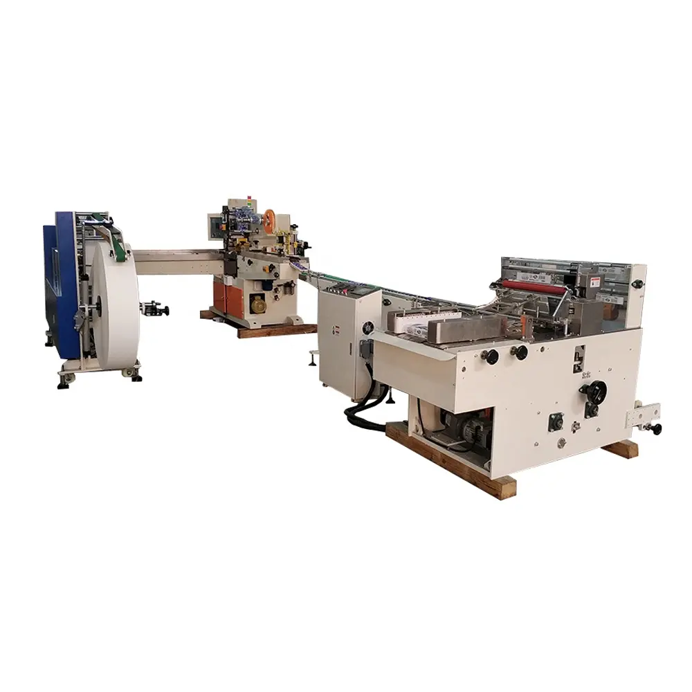Linea di produzione automatica della piegatrice di carta hanky