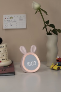 Cartoon Cute Rabbit Timer Wecker Smart Light Intelligente Sensor LED Wake Up Nachtlicht uhr bestes Geschenk - Product Image 3