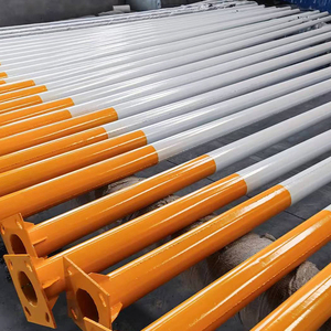 एकल हाथ सौर प्रकाश पैनल 6 मीटर स्ट्रीट लाइट के साथ गर्म डुबकी गैल्वेनाइज्ड पोल मूल्य मैलासिया/प्रकाश पोल - Product Image 5