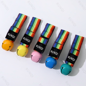 Customizable Bear Bells Adorned with Vibrant <strong>Rainbow</strong> Webbing Your <strong>Go</strong> to for Wilderness Protection Bell - Product Image 5