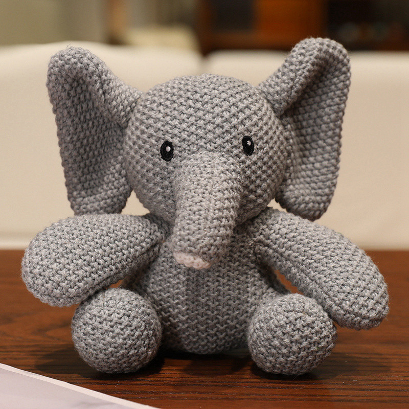 Elefante Sentado de Punto 22cm