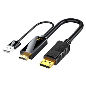 Cable HDMI activo de 1,8 M macho a macho/hembra a Displayport 4K @ 60Hz 4K30Hz Adaptador convertidor unidireccional de entrada de HDMI a salida DP - Product Image 1