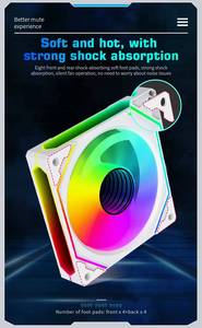 Great Sale 120mm ARGB LED Fan Computer Unique High Performance Quiet <strong>Long</strong> Lasting Gaming PC Computer 120mm Computer <strong>Heatsink</strong> - Product Image 5
