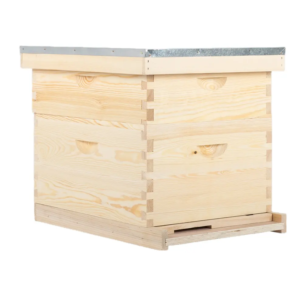 2022 Pine wood box beehive langstroth bee hive