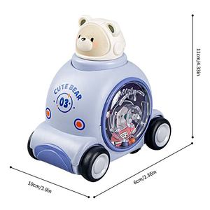 Factory Manufacture Toy Vehicle Cartoon Design Space Animal Plastic Puzzle <strong>Model</strong> Bus Diecast Kids Toy <strong>Car</strong> - Product Image 5
