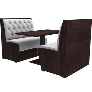 Mỹ phong cách nhà hàng gian hàng chỗ ngồi | bàn ăn gỗ cổ điển và gian hàng thiết lập | Thương mại Tùy chỉnh Diner đồ nội thất - Product Image 2