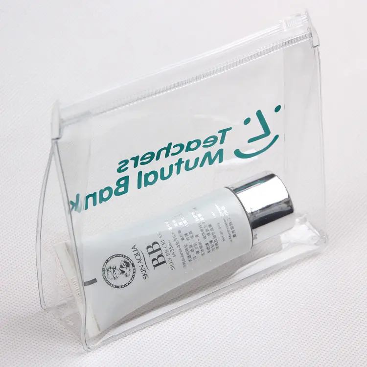 Ziplock sacos De Plástico Biodegradável Com Logotipo personalizado PVC Fosco claro roupas cosméticos pé sacos de embalagem com zíper