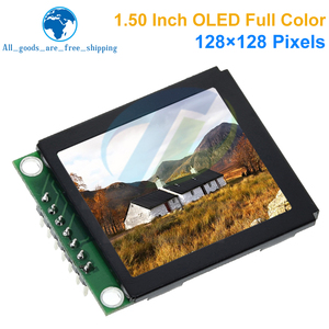 Pantalla OLED a todo Color de 1,5 "y 1,5 pulgadas, módulo de pantalla LED LCD, interfaz de puerto serie SPI 128x128, controlador SSD1351 128*128 - Product Image 5