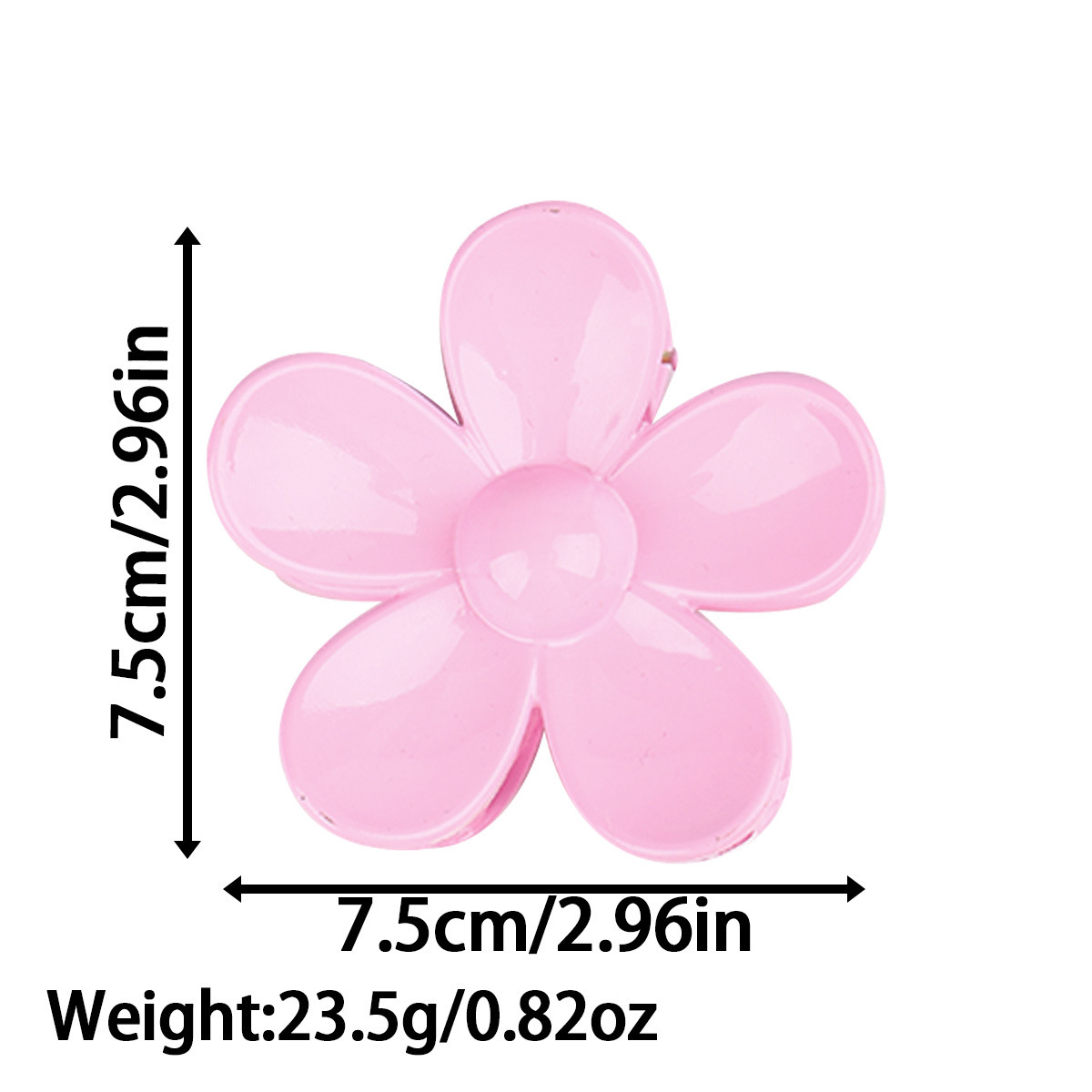 Barbie pink flower clip