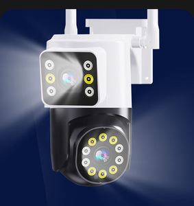 F222 Dual Lens 2MP <strong>IP</strong> Camera CCTV Indoor Surveillance Security Full HD 2MP Dual Eye <strong>IP</strong> Camera for Home Office <strong>Monitoring</strong> Camera - Product Image 1