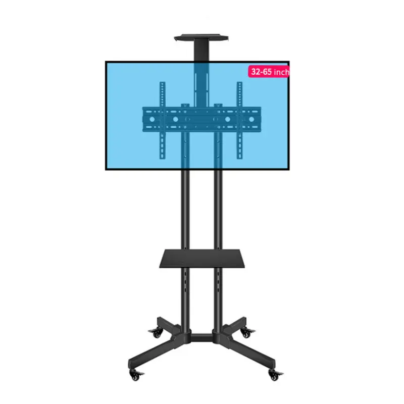 उपलब्ध एलईडी एलसीडी टेलीविजन मॉनिटर 32-65 मिमी टीवी मेटल एडजस्टेबल एलसीडी मोबाइल टीवी कार्ट में फिट बैठता है