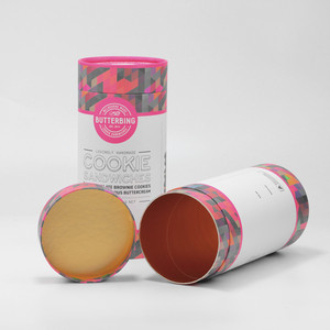 Food Grade Cookies Paper Tube Container Handmade Cookies Food Cardboard Round Packaging Cookies Snack Cardboard Cylinder <strong>Box</strong> - Product Image 4