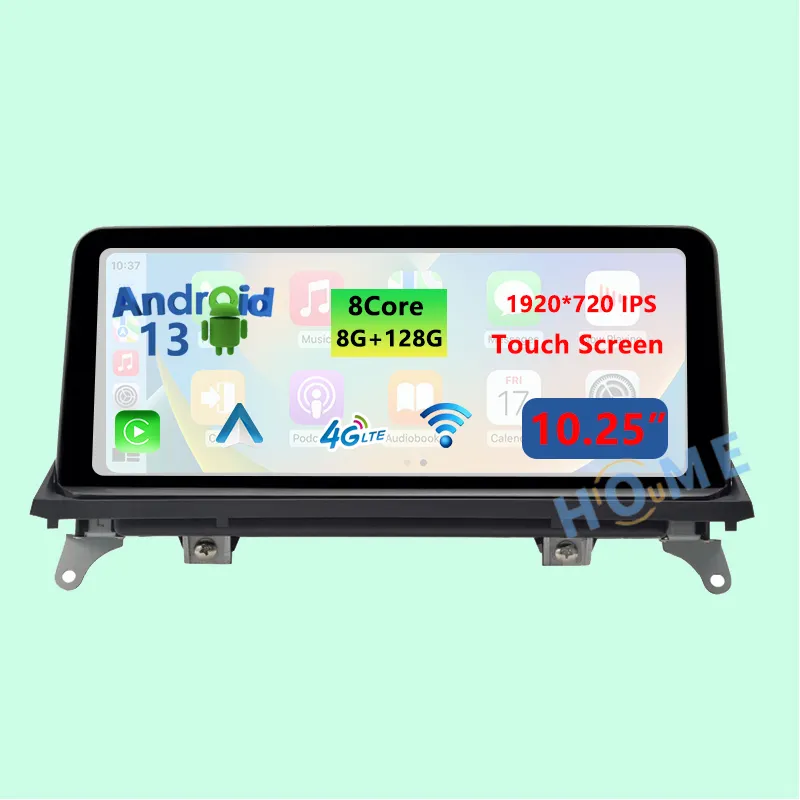10.25 "Android 13 Auto autoradio Wireless Carplay per BMW X5 E70 X6 E71 2007-2017 lettore Video Multimedia Touch Screen GPS Navig